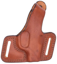 Bianchi 16862 Black Widow OWB Size 15 Tan Leather Belt Slide Compatible w/Glock 20/21/29/30/37.