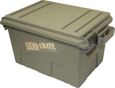 MTM AMMO CRATE 17.2 X10.7 X 9.2″ ARMY GREEN HOLDS 20 BOXES OF SHOTSHELLS ACR7 ( 4 PER CASE )