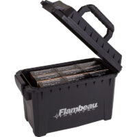 FLAMBEAU AMMO CAN COMPACT TACTICAL BLACK 9.75X4.75X6"
