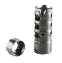 Patriot Ordnance Factory 00308 Triple Port Muzzle Brake Black Nitride 1/2"x28 Threads, 223 Rem 5.56x45mm NATO