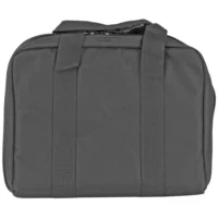 RUKX GEAR DOUBLE PISTOL CASE BLACK (12/CASE)