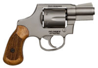 Rock Island 51289 M206 Small Frame 38 Special 6 Shot, 2" Matte Nickel Steel Barrel, Cylinder & Frame, Checkered Wood Grip, Transfer Bar Safety, Concealed Hammer