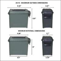 MTM MINI AMMO CAN FOR BULK AMMO DARK EARTH 14L X 13.5 W X 9 H ( 6 PER CASE )