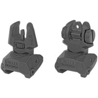 MEPROLIGHT FRBS POLYMER BACKUP FLIP-UP SIGHTS 4 DOT REAR/ ORANGE HYPER BRIGHT FRONT BLACK