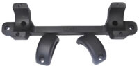 DNZ 18500 Game Reaper Scope Mount/Ring Combo Matte Black 1" Tube Fits Browning A-Bolt/A-Bolt II Long Action Rifle, Medium Rings