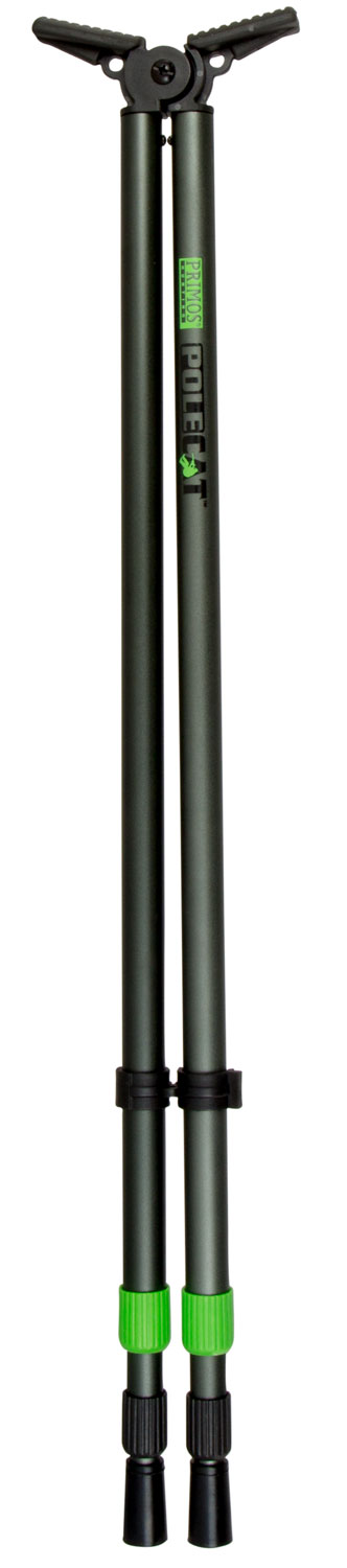 Primos 65483 Pole Cat Shooting Stick, Tall, Black Aluminum, 25-62"
