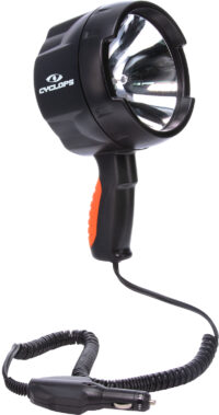 Cyclops CYCHS140012V Spotlight 12V Direct 1400 Lumens White Halogen Black Polymer 450 Meters