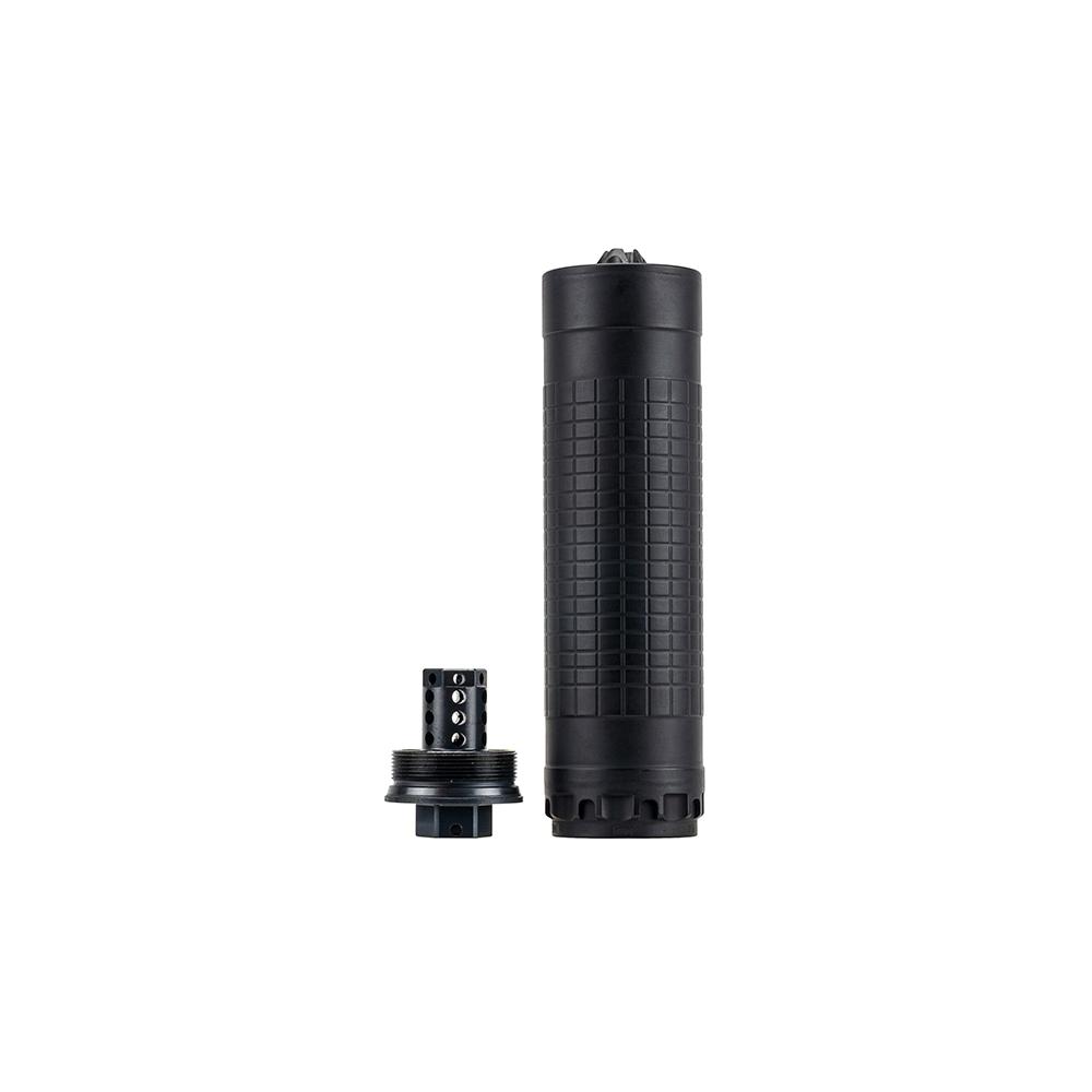 IWI Silencer 6 Direct Thread Suppressor 6mm Nickel Alloy/Stainless Steel 1/2"-28 HUB-T Mount Black