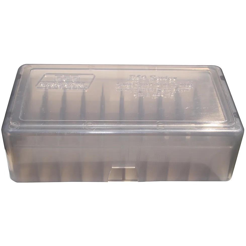 MTM .38/.357 Mag 50-Round Slip Top Handgun Ammo Box Smoke