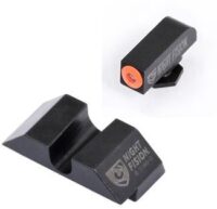 Perfect Dot NS Set w/Orange Front Dot+ U Blank Rear for Glock 17-39