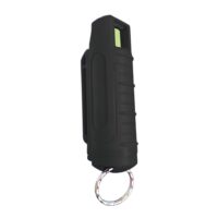 Personal Security Products Blue Heat Pepper Spray Canister with Case and Key Ring 1/2 oz Black