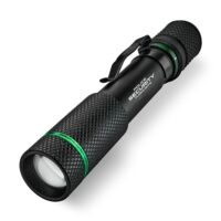 Police Security Flashlights Aura-RS Rechargeable Penlight Flashlight 260 Lumens Black
