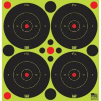 Pro-Shot 3" SplatterShot Green Bullseye Targets Peel and Stick with Pasters 48/ct