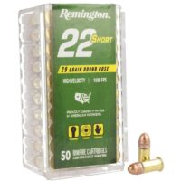 Remington 22 Short Rimfire Ammunition .22 Short 29gr CPRN 1080 fps 50/ct