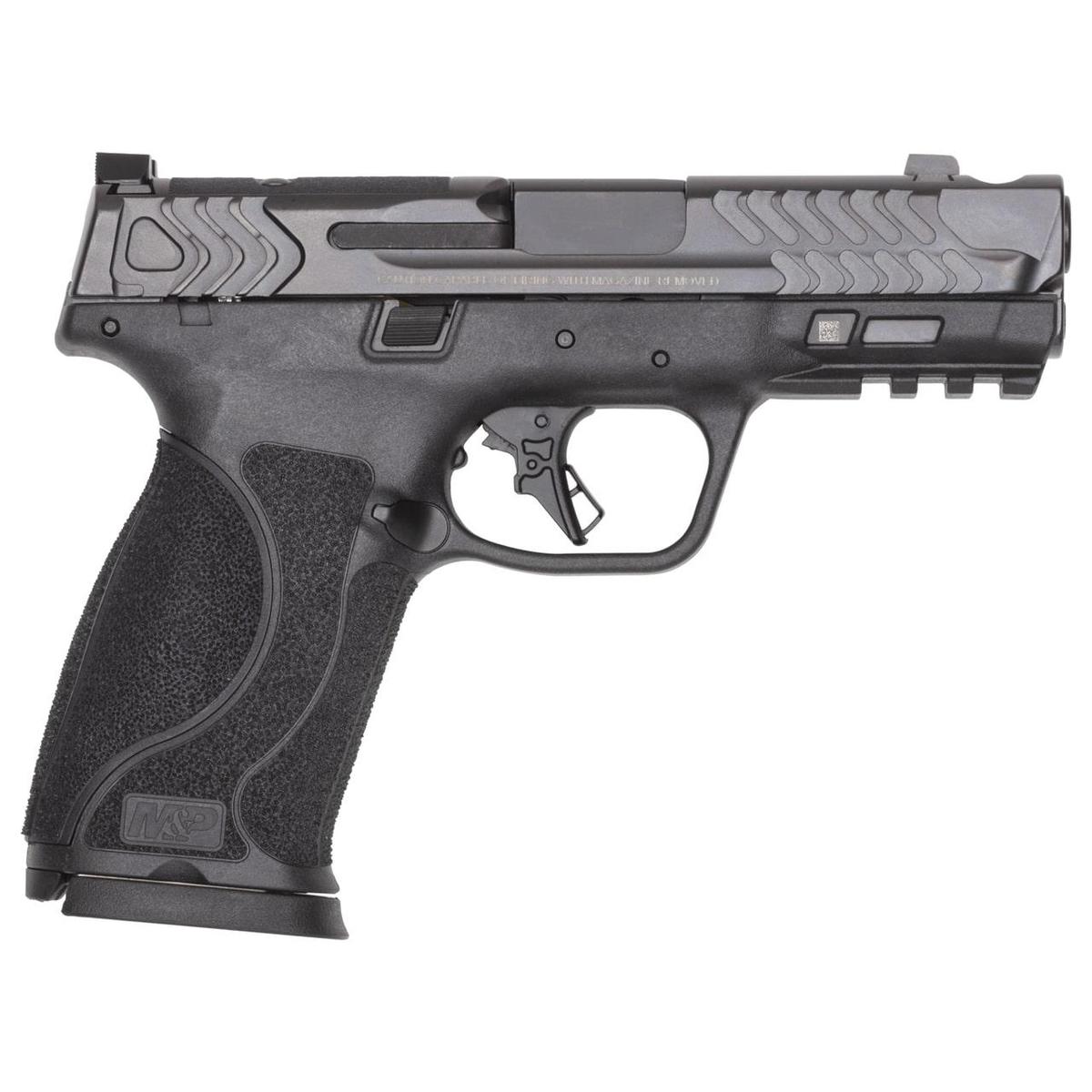 S&W PC M&P 10MM M2.0 Carry Comp Handgun 10mm Auto 15rd Magazines(2) 4" Barrel OR No Thumb Safety Black