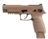 Sig Sauer Semi-automatic CO2-powered P320-M17 Air Pistol - 20rd Pellet Mag Coyote Tan