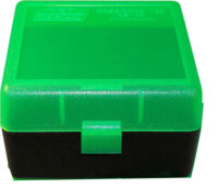 MTM CASE GARD FLIP-TOP BOX CART 220 SWIFT/243/308 100-RD GREEN ( 12 PER CASE )