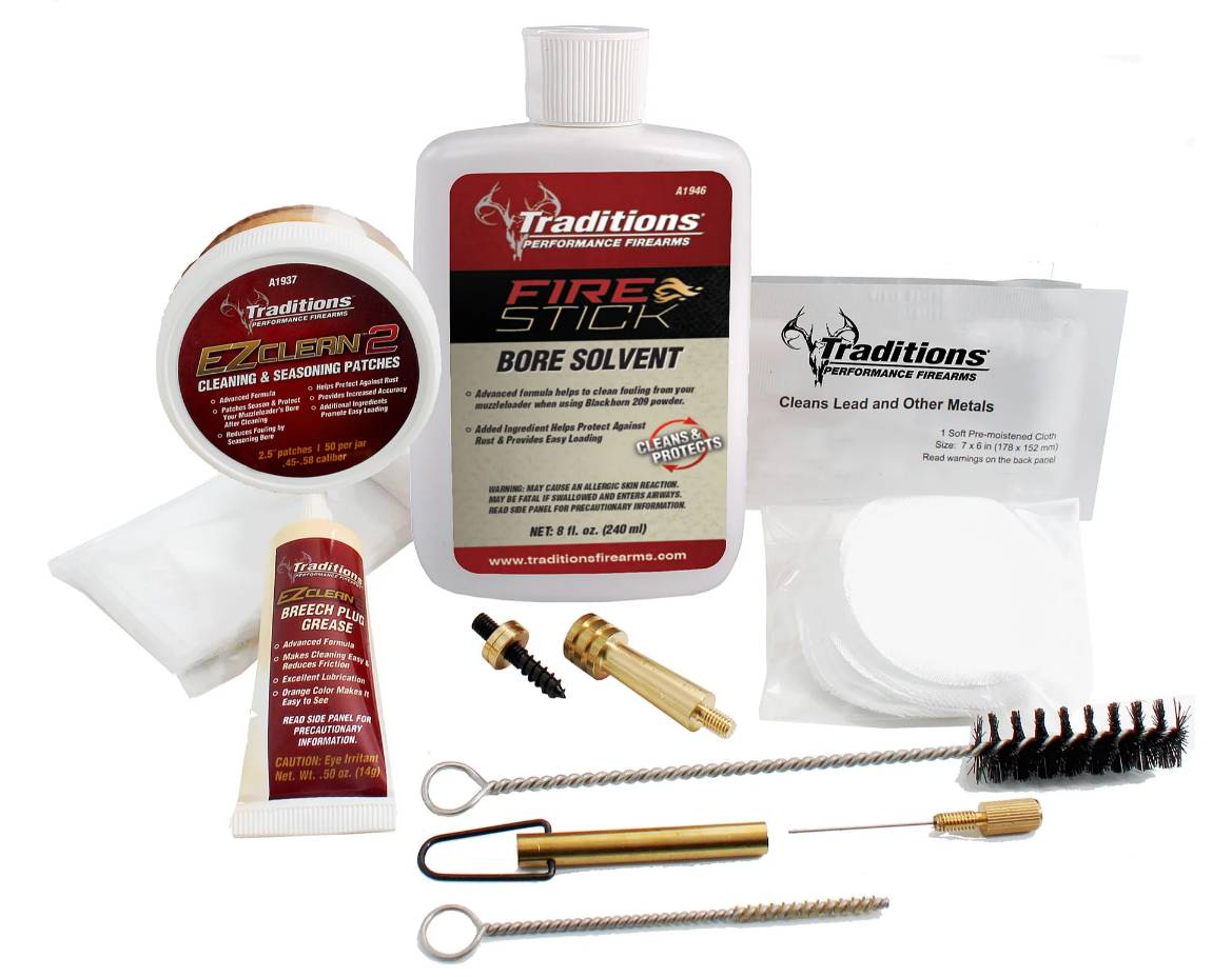 TRADITIONS MUZZLELOADING 50 CAL SIDELOCK CLEANING KIT ( 6 PER CASE )