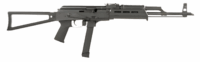 CENTURY ARMS WASR MC10 9MM RIFLE 17.5" BLACK, TRIANGLE STOCK, 1-33RD GLOCK MAG
