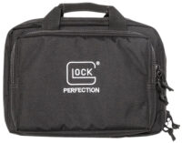 Glock AP60300 Double Pistol Case  Dual Padded Compartments, 5 Internal Mag Holders, 3 Zippered Compartments, Carry Handle, Black  12.5"x9.5"x4.5"