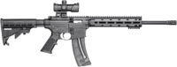 Smith & Wesson 12722 M&P15 Sport OR 22 LR 25+1 16.50" Matte Black Barrel, Optic Ready w/Red & Green Dot Optic Receiver, Black 6 Position Stock