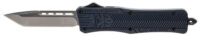 CobraTec Knives MNYCTK1MTNS CTK-1  Medium 3" OTF Tanto Plain D2 Steel Blade/NYPD Blue Aluminum Handle Features Glass Breaker Includes Pocket Clip