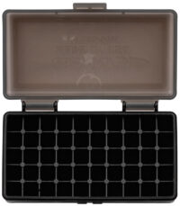 Berry's 19642 Ammo Box  9mm/380ACP Smoke/Black Polypropylene 50rd