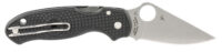 Spyderco C223PBK Para 3 Lightweight 2.92" Folding Clip Point Plain CTS BD1 SS Blade FRN Black Includes Pocket Clip