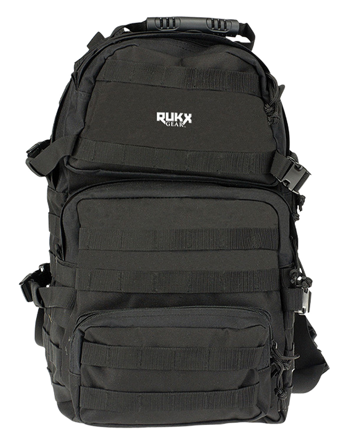 Rukx Gear ATICT3DB Tactical 3 Day Black 600D Polyester