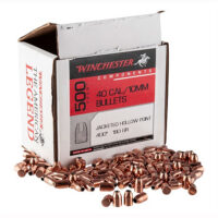 Winchester Ammo WB40HP180D Centerfire Handgun Reloading 40S&W 180gr Jacketed Hollow Point 500 Per Box/3 Case