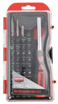 Birchwood Casey PROSDS Pro Screwdriver Kit  40 Pieces Includes Slotted/Philips/Torx/Hex Heads