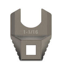 Real Avid AVMF1116BNW Master -Fit Barrell Nut Wrench 1 1/16" Titanium Titanium/Stainless Steel AR-Platform Free-Float Handle