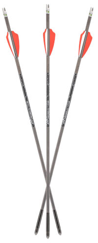 Axe Crossbows AX10004 Axe 440 Bolt Combo Pack Gray/Orange/White 19" 3 Bolts and 3 Lighted Nocks