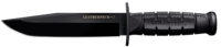 Cold Steel CS39LSFC Leatherneck Semper-Fi 6.75" Fixed Clip Point Plain Black Matte Powder Coat D2 Steel Blade/5" Black Deep Checkered w/Double Quillon Guard Griv-Ex Handle Includes Belt Loop/Sheath