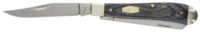 Old Timer 1135990 Heritage Series Trapper 940T 3" Folding Clip Point/Spey Plain D2 Steel Blade, 3.70" Gray Wood Laminate Handle