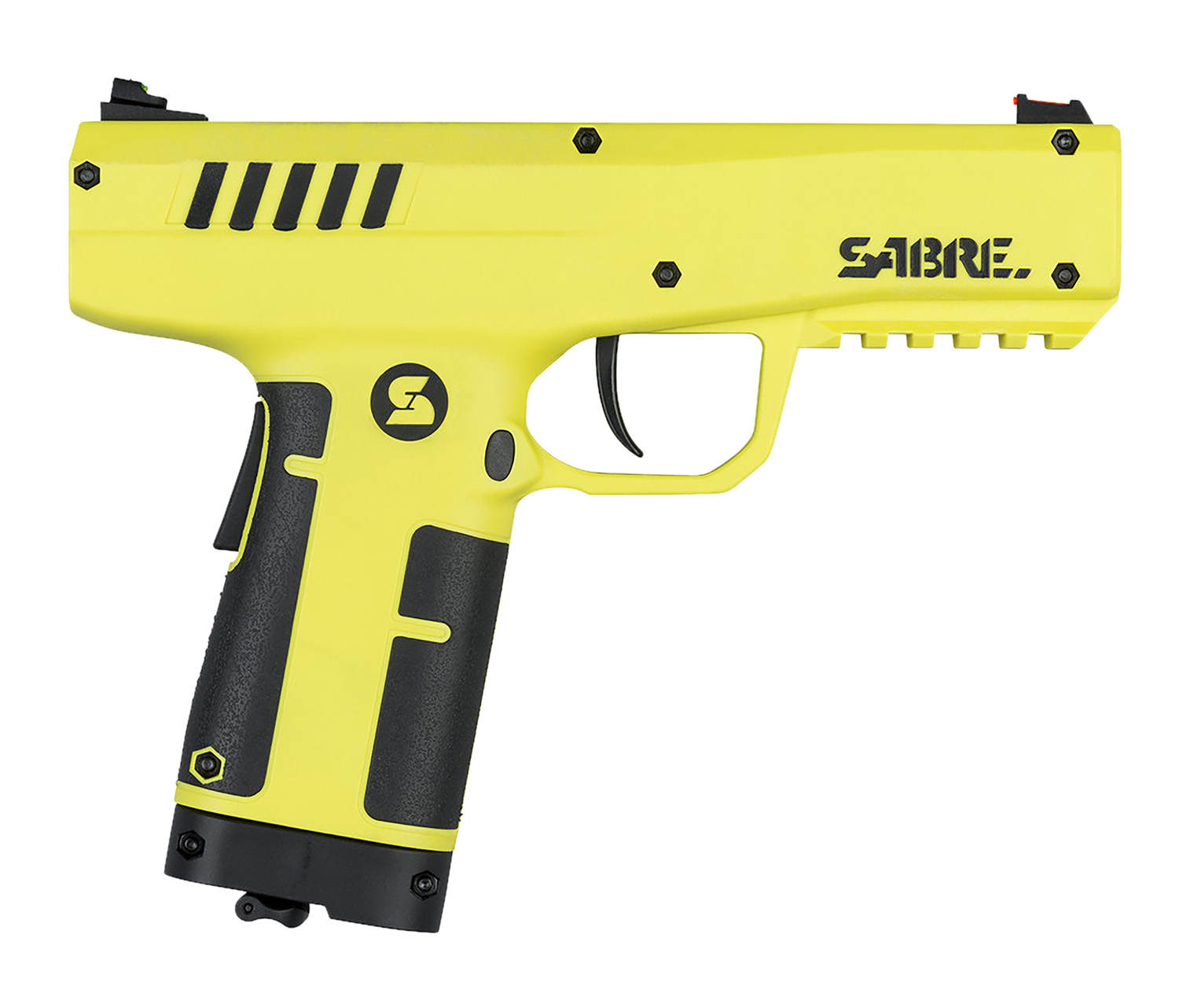 Sabre SLP1C Compact Pepper Projectile Launcher Range 175ft Black/Yellow