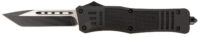 Steel River Knives T620BT Spartan  3.75" Tanto Black/Silver Blade 5.5" Black Aluminum Zinc Alloy Handle