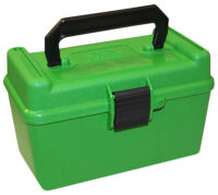 MTM Case-Gard H50XL10 Deluxe Ammo Box 300 WSM/300 RUM Green Polypropylene 50rd