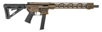 Diamondback DB1418P061 DB15  9mm Luger 32+1 16", FDE Rec/M-Lok Handgaurd, Carbon Lower, Black Magpul CTR Stock/K2 Grip, Flash Hider