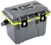 PELICAN 14Q-1-DKGRYEGRN 14QT ELITE COOLER GRY/GRN