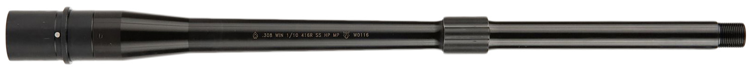 Ballistic Advantage BABL308019PQ Premium Series 308 Win 16" Threaded Hanson Profile, Midlength with Low Pro Gas Block, Black QPQ 4150 Chrome Moly Vanadium Steel, Fits AR-10