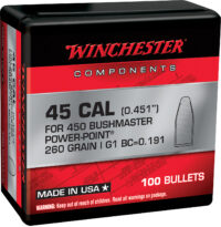 Winchester Ammo WB450P260X Power-Point  450Bushmaster 260gr 100 Per Box/10 Case