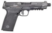 Smith & Wesson 14093 M&P 5.7 Full Size Frame 5.7x28mm 10+1 5" Black Armornite, Black Optic Ready/Serrated Stainless Steel Slide, Black Polymer Frame w/Picatinny Rail, Polymer Grip