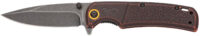 Browning 003220581 Buckmark  EDC Slim 3.13" Folding Drop Point Plain Black Stonewashed D2 Steel Blade, Bronze Stonewashed Polymer Handle