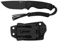 Civivi Knives C23094-1 Timberbark  3.20" Fixed Drop Point Plain Black Stonewashed 14C28N Steel Blade, 3.69" Black Textured G10 Handle