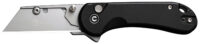 Civivi Knives C23039B-1 Elementum Utility All Purpose Utility Plain 6Cr13 Stainless Steel Blade, Black Aluminum Handle, 3 Blades & Pouch