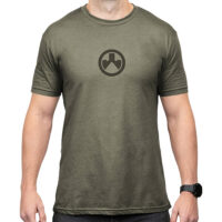 Magpul MAG1115-317-S Icon Logo  Olive Drab Heather Cotton/Polyester Short Sleeve Small