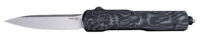 Hogue 34879 Counterstrike  3.35" OTF Drop Point Plain Stone Tumbled CPM 20V SS Blade, G-Mascus Black Aluminum/G10 Handle