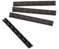 Ergo 4332BK WedgeLok Slot Cover Black Rubber, 4 Slot Low Profile w/Aggressive Texture 4 Per Pack
