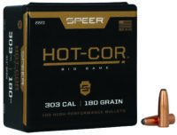 Speer 2223 Hot-Cor 303Cal 180gr Soft Point Round Nose 100 Per Box/5 Case